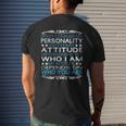 Dont Confuse My Personality With My Attitude Sarcastic Mens Back Print T-shirt Gifts for Him