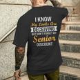 Don't Forget My Senior Discount Old People Men's T-shirt Back Print Gifts for Him