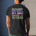 I Don't Need A Superhero Because My Dad Is A Veteran Father Mens Back Print T-shirt Gifts for Him