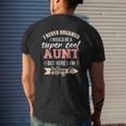 Never Dreamed Super Aunt Mens Back Print T-shirt Gifts for Him