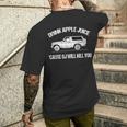 Drink Apple Juice Because Oj Will Kill You Vintage Men's T-shirt Back Print Funny Gifts