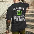 Drinking Team Beer Irish Drink Lucky St Patrick's Day Men's T-shirt Back Print Gifts for Him