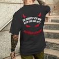 Du Tenkst Ich Bin Klein Lieb & Nett Evil Fehler Devil Horns T-Shirt mit Rückendruck Geschenke für Ihn