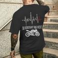 Du Verstehst Das Nicht Motorrad Herzschlag Puls Supersport T-Shirt mit Rückendruck Geschenke für Ihn