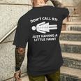 Dysautonomia Faint Alert Vasovagal Syncope Awareness Pots Men's T-shirt Back Print Gifts for Him