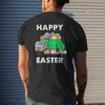 Easter Egg Garbage Truck S Men Boys Easter Bunny Basket Mens Back Print T-shirt Gifts for Him