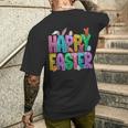 Easter Faux Sequin Bunny Men's T-shirt Back Print Gifts for Him