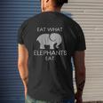 Eat What Elephants EatShirt Mens Back Print T-shirt Gifts for Him