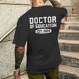 Edd Doctor Of Education Est 2024 Graduation Class Of 2024 Men's T-shirt Back Print Gifts for Him