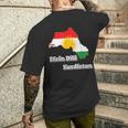 Efrin Dile Kurdistane T-Shirt mit Rückendruck Geschenke für Ihn