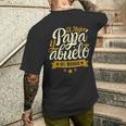 El Mejor Papa Y Abuelo Del Mundo Para Día Del Padre Camiseta Hombre Estampado Espalda Regalos para él