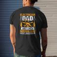 Electrician Dad Just Like A Normal Dad Except Much Cooler Father's Day Mens Back Print T-shirt Gifts for Him