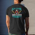 Electrician Dad Screwdriver Pliers Father’S Day Electrician Dad Mens Back Print T-shirt Gifts for Him