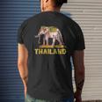 Elephant Thailand Mens Back Print T-shirt Gifts for Him