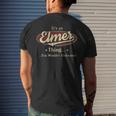Elmer Shirt Personalized NameShirt Name Print T Shirts Shirts With Name Elmer Mens Back Print T-shirt Gifts for Him