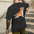 English Bulldog Yoga Dog Lover Namaste Men's T-shirt Back Print Gifts for Him