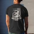 English Mastiff Dad Cool Vintage Retro American Flag Mens Back Print T-shirt Gifts for Him
