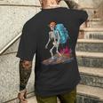 Esqueleto Al Aire Libre Aventuras De Montaña Esqueleto Senderismo Camiseta Hombre Estampado Espalda Regalos para él