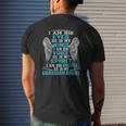 I Am His Eyes He Is My Wings I Am His Daughter My Angel Zip Mens Back Print T-shirt Gifts for Him