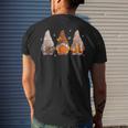 Fall Gnomes Thanksgiving Gnomes With Pumpkin Autumn Leaves Mens Back Print T-shirt Gifts for Him