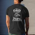 Family 365 Being A Dad Is An Honor Being A Papa Is Priceless Mens Back Print T-shirt Gifts for Him