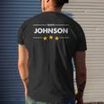 Family Name Surname Or First Name Team Johnson Men's T-shirt Back Print Gifts for Him