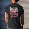 Father And Daughter Heart To Heart Mens Back Print T-shirt Gifts for Him