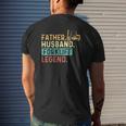 Father Husband Forklift Legend Forklift Driver Fork Stacker Mens Back Print T-shirt Gifts for Him