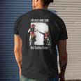 Father And Son Best Buddies Forever Fist Bump Dirt Bike Mens Back Print T-shirt Gifts for Him