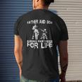Father And Son Riding Partners For Life Dads Sons Mens Back Print T-shirt Gifts for Him