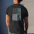 Father's Day Best Dad Ever With Us American Flag Tank Top Mens Back Print T-shirt Gifts for Him