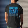 Father's Day Diver Dad Idea Scuba Diving Mens Back Print T-shirt Gifts for Him