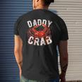Father's Day Daddy Crab Mens Back Print T-shirt Gifts for Him
