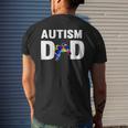 Father's Day Gamer Autism Awareness Papa DadShirt For Men Mens Back Print T-shirt Gifts for Him