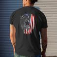 Father's Day Cowboy Flag Football Dallas Fans Usa Flag Mens Back Print T-shirt Gifts for Him