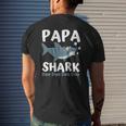 Father's Day From Wife Son Daughter Papa Shark Doo Doo Mens Back Print T-shirt Gifts for Him