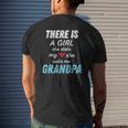 Father's Day For Grandpa From Granddaughter Mens Back Print T-shirt Gifts for Him
