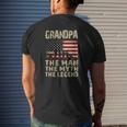 Father's Day Grandpa The Man Myth Legend Mens Back Print T-shirt Gifts for Him