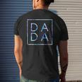 Father's Day For New Dad Dada Him Coloful Tie Dye Dada Mens Back Print T-shirt Gifts for Him