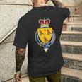 Faulkner Coat Of Arms Family Crest Men's T-shirt Back Print Funny Gifts