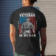 My Favorite Veteran Is My Dad Veterans Day Memorial Day Men's T-shirt Back Print Gifts for Him