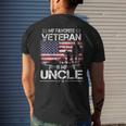 My Favorite Veteran Is My Uncle Flag Father Veterans Day Men's T-shirt Back Print Gifts for Him