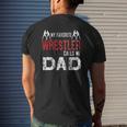 My Favorite Wrestler Calls Me Dad Mens Back Print T-shirt Gifts for Him