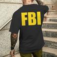 Fbi Federal Bureau Of Investigation Logo T-Shirt mit Rückendruck Geschenke für Ihn