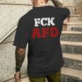 Fck Afd Anti Afd T-Shirt mit Rückendruck Geschenke für Ihn
