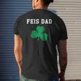 Feis Dad Father Of Irish Dancer Shamrock St Patricks Day Raglan Baseball Tee Mens Back Print T-shirt Gifts for Him