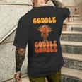 Festliche Feier Zum Erntedankfeston Gobble Gobble Turkey T-Shirt mit Rückendruck Geschenke für Ihn