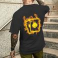 Feu As De Pique Flammes Jeu De Cartes Poker T-shirt imprimé au dos Cadeaux pour lui