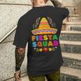 Fiesta Squad Tacos Mexican Party Fiesta Squad Cinco De Mayo Men's T-shirt Back Print Gifts for Him