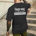 Finger Weg Von Mein Bier Du Fickschnitzel T-Shirt mit Rückendruck Geschenke für Ihn